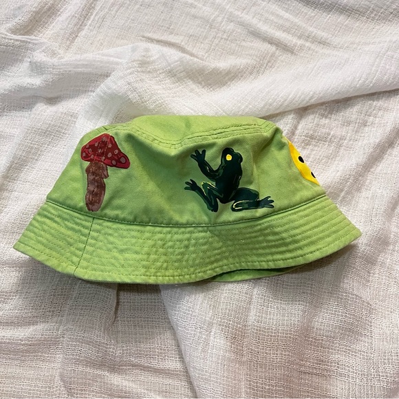 (SOLD) Coney Island Picnic Neon Green Bucket Hat • Mint Condition - Picture 4 of 10